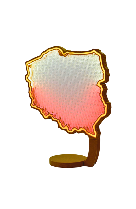 LAMPA POLSKI - Twoje serce w biało-czerwonych barwach