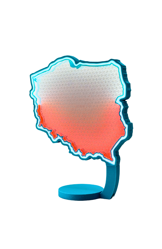 LAMPA POLSKI - Twoje serce w biało-czerwonych barwach