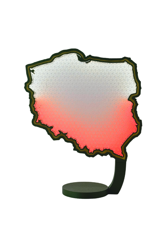 LAMPA POLSKI - Twoje serce w biało-czerwonych barwach