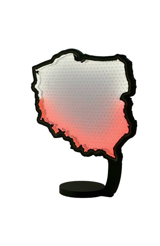 LAMPA POLSKI - Twoje serce w biało-czerwonych barwach