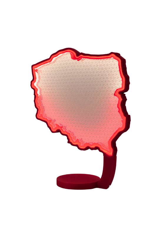 LAMPA POLSKI - Twoje serce w biało-czerwonych barwach