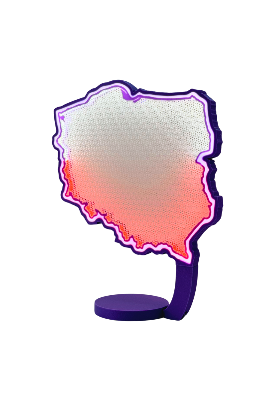 LAMPA POLSKI - Twoje serce w biało-czerwonych barwach