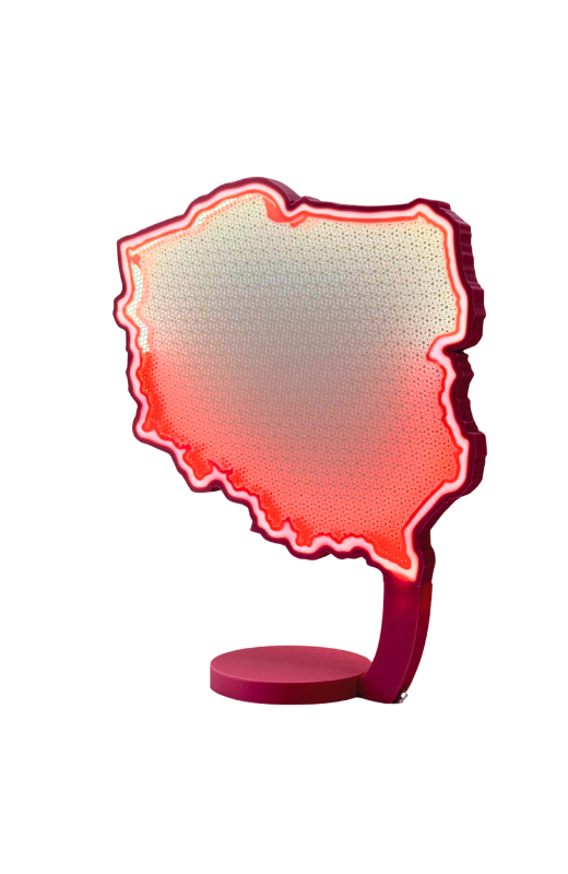 LAMPA POLSKI - Twoje serce w biało-czerwonych barwach