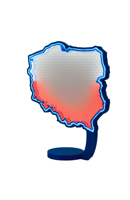 LAMPA POLSKI - Twoje serce w biało-czerwonych barwach