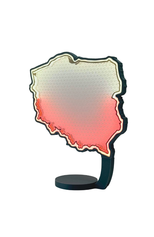 LAMPA POLSKI - Twoje serce w biało-czerwonych barwach