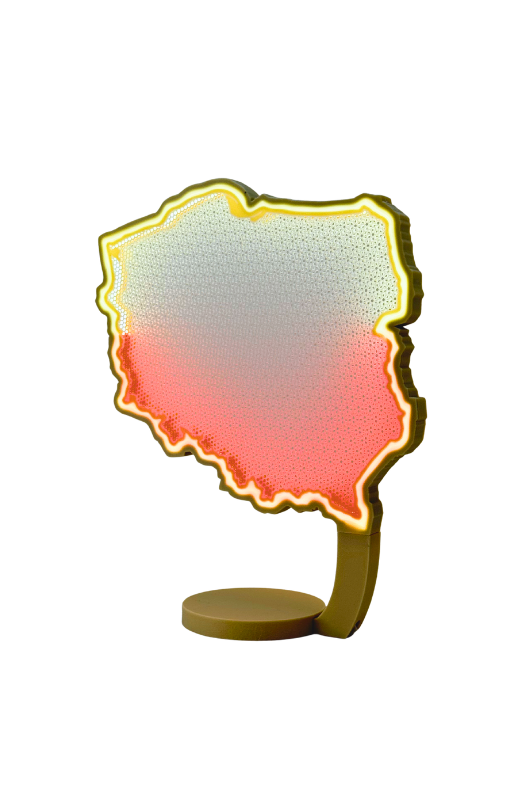 LAMPA POLSKI - Twoje serce w biało-czerwonych barwach